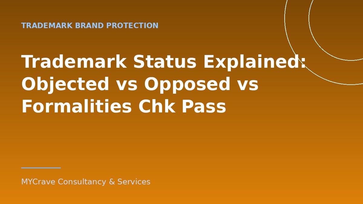Trademark Status Explained: Objected vs Opposed vs Formalities Chk Pass