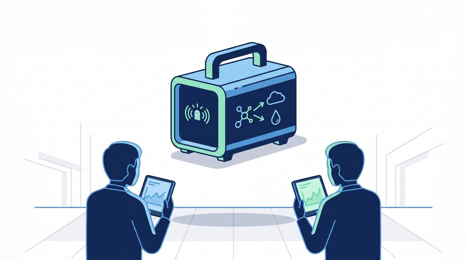 Illustration of A Portable Device That Detects and Destroys Formaldehyde