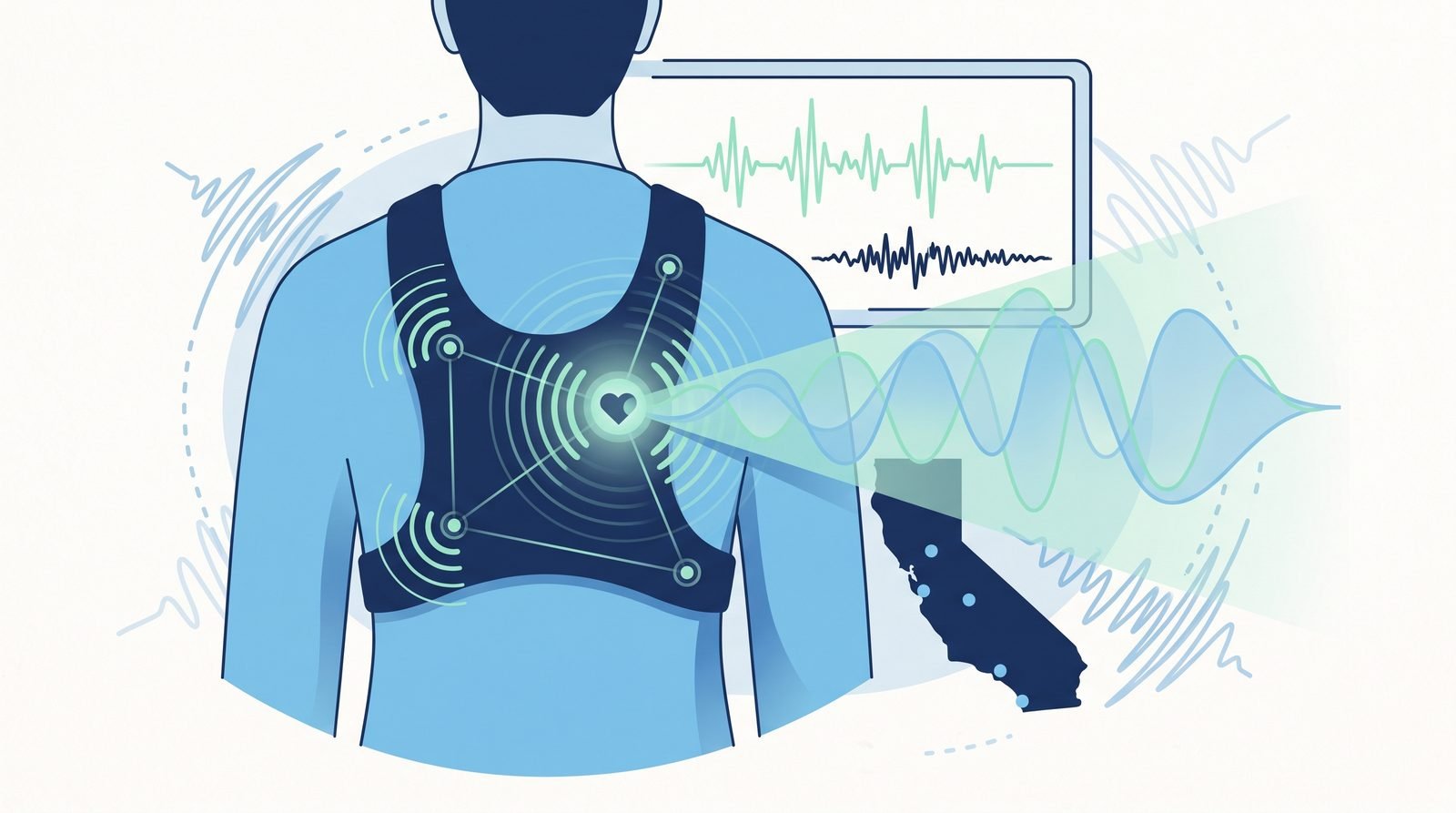 Illustration of A Wearable Stethoscope Array