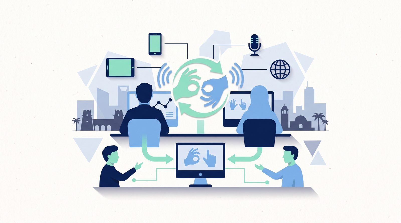 Illustration of CO-Sign Language: Technology for More Inclusive Communication