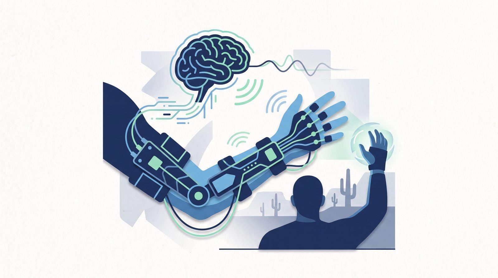 Illustration of A Brain-Driven Forearm Exoskeleton for Stroke Rehabilitation