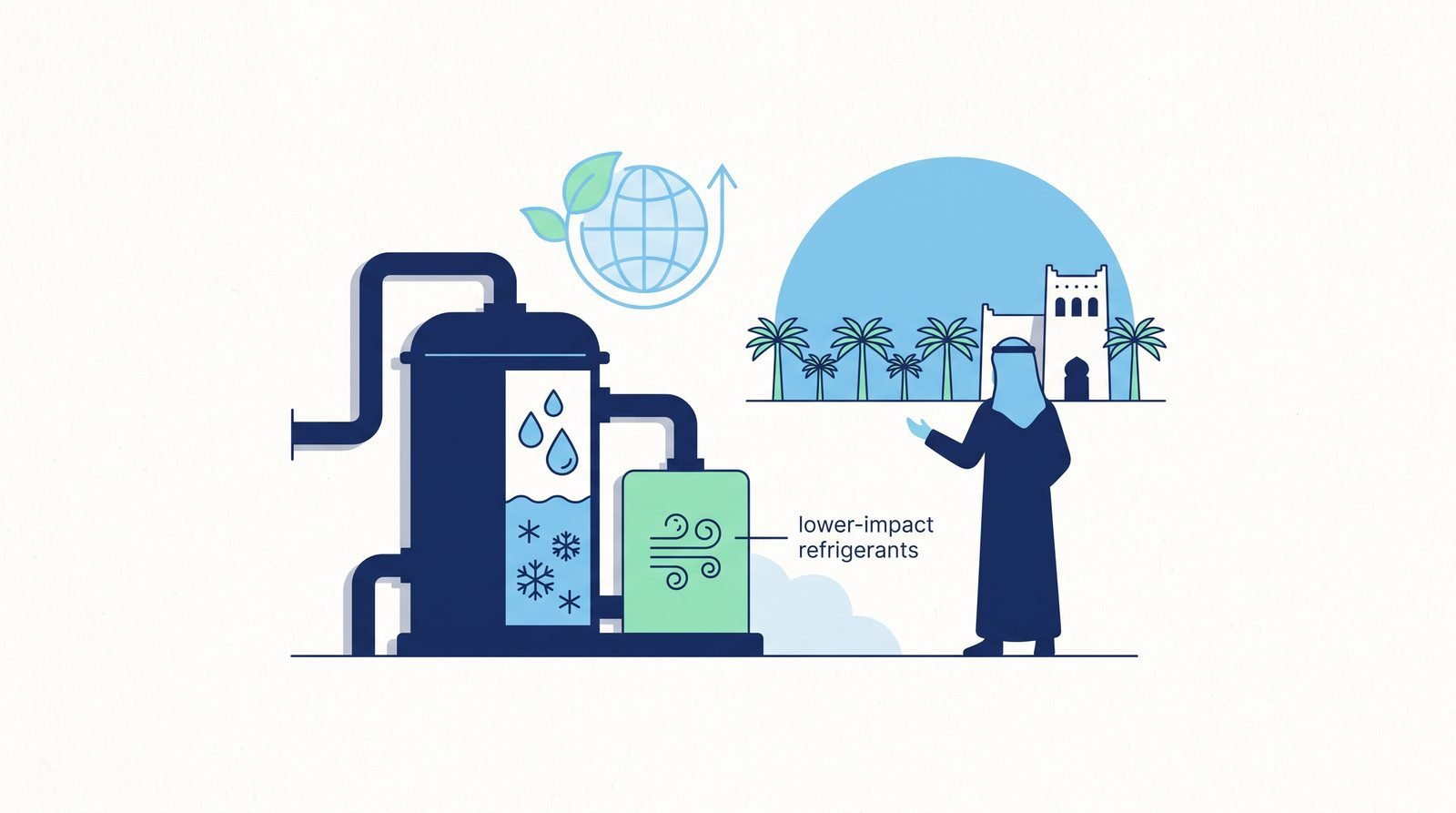Illustration of Lower-Impact Refrigerants for Hydrate-Based Desalination