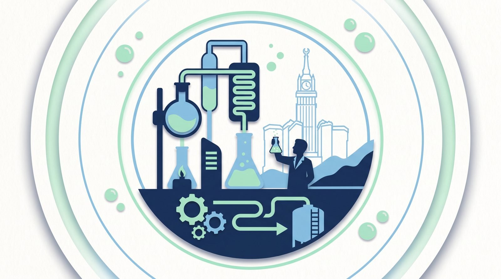 Illustration of A Scalable Contact Liquid for Cryogenic Carbon Capture