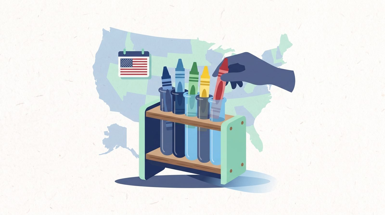 Illustration of Crayon holder made from a florist's water tube